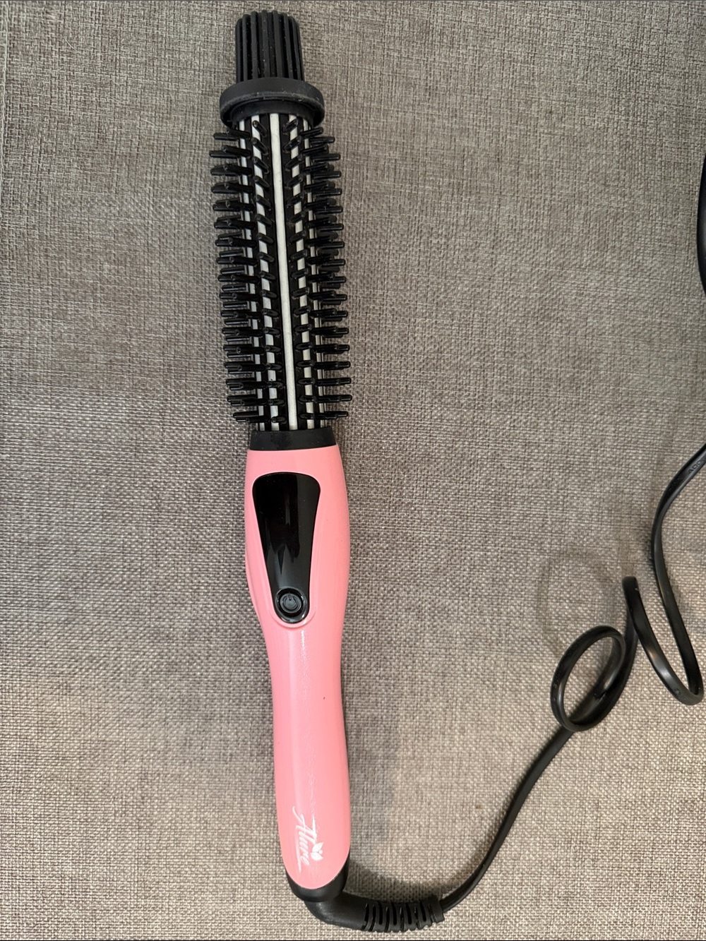 Pink Heated Round Brush Hair Styler - Women Hair